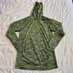 All In Motion girls Large or 10/12 light weight hooded long sleeve shirt EUC